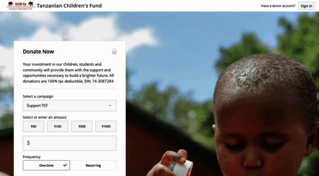 tanzanianchildrensfund.kindful.com