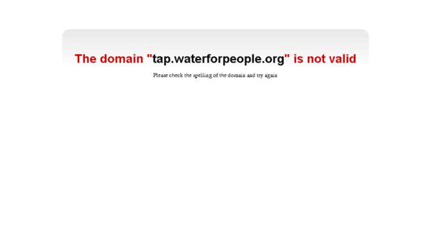 tap.waterforpeople.org