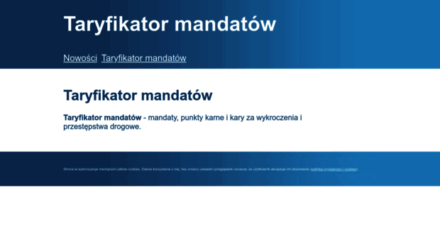 taryfikatormandatow.pl