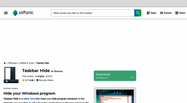 taskbar-hide.en.softonic.com