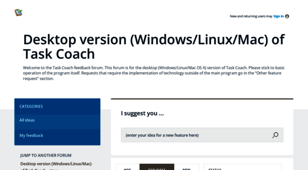 taskcoach.uservoice.com