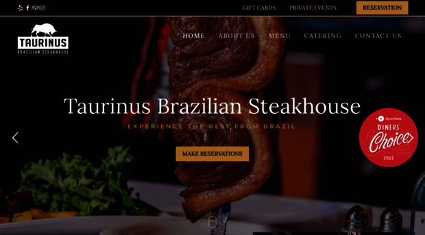 taurinussteakhouse.com