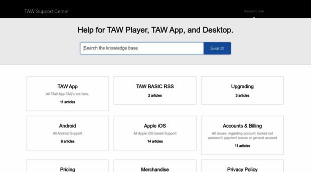 taw.helpscoutdocs.com