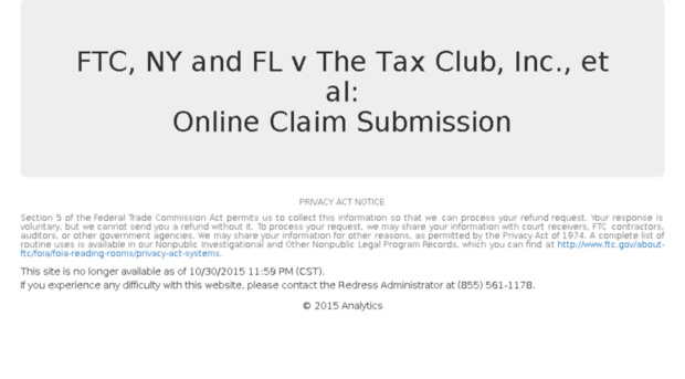 taxclub.redressadministrator.com
