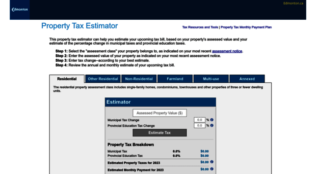 taxestimator.edmonton.ca