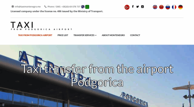 taxifrompodgoricaairport.com