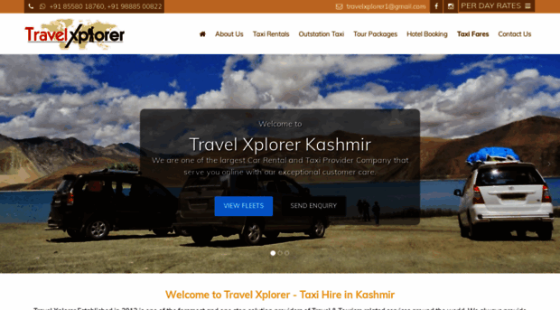 taxihireinkashmir.com