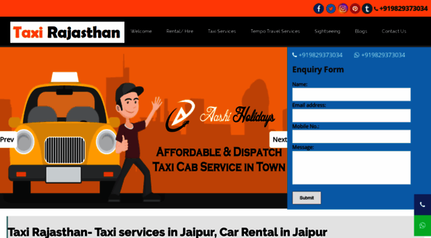 taxirajasthan.in
