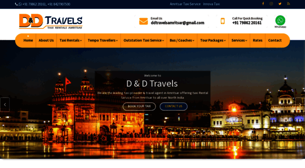 taxirentalsinamritsar.com