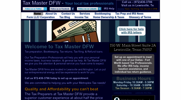 taxmasterdfw.com