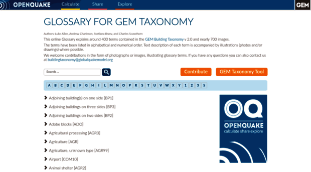 taxonomy.openquake.org