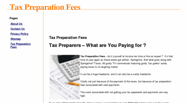 taxpreparationfees.org