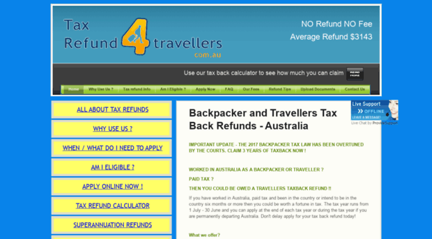 taxrefund4travellers.com.au