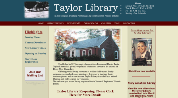 taylorlibrary.org