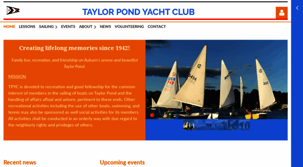 taylorpondyachtclub.com