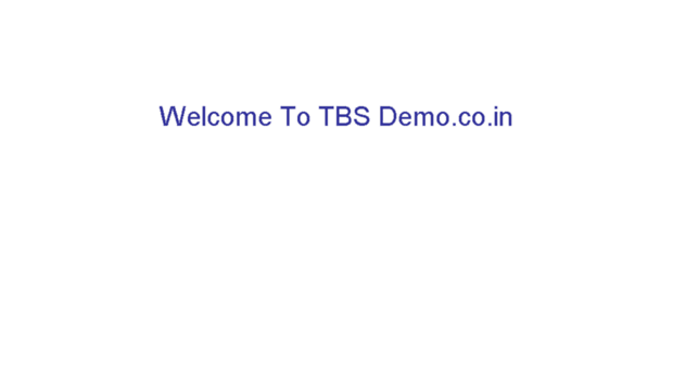 tbsdemo.co.in