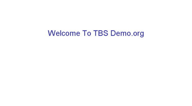 tbsdemo.org