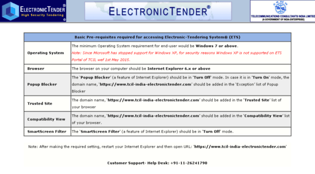 tcil-india-electronictender.com