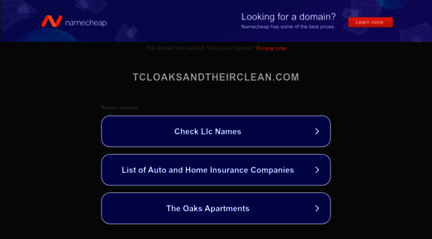 tcloaksandtheirclean.com