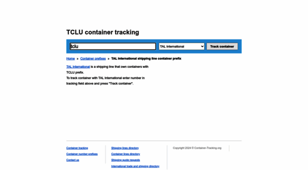 tclu.container-tracking.org