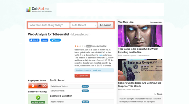 tdbsewallet.com.cutestat.com