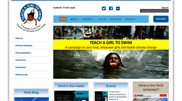 teachagirltoswim.org