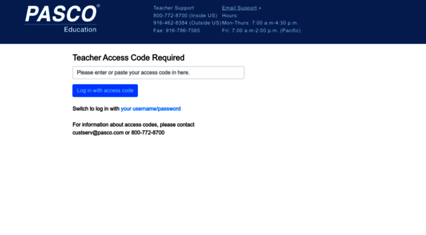 teacher.pasco.com