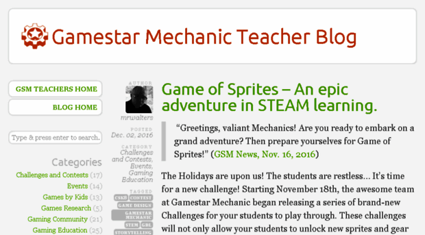 teacherblog.gamestarmechanic.com