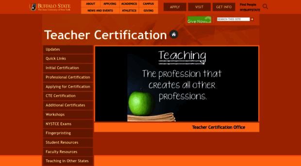 teachercertification.buffalostate.edu