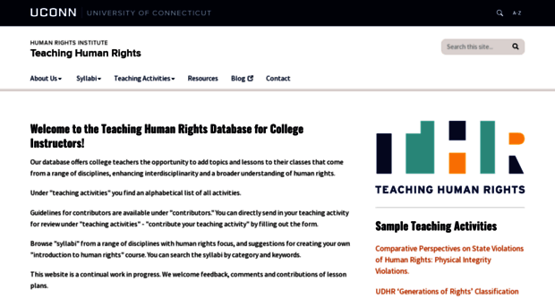 teachinghumanrights.uconn.edu