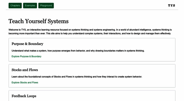 teachyourselfsystems.com