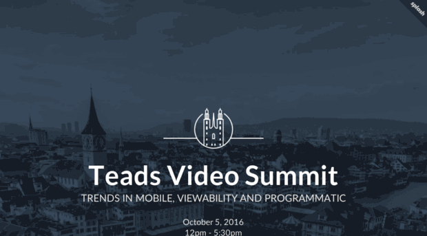 teadsvideosummitzurich16.splashthat.com
