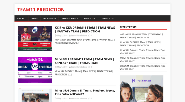 team11prediction.com