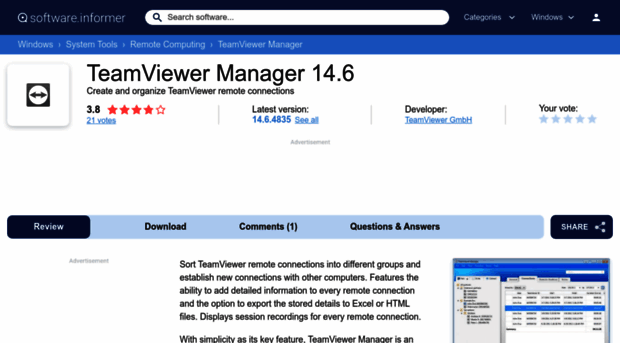 teamviewer-manager.informer.com