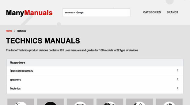 technics.manymanuals.com