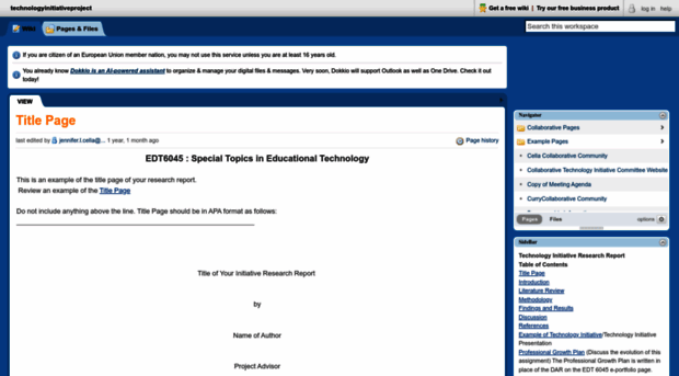 technologyinitiativeproject.pbworks.com