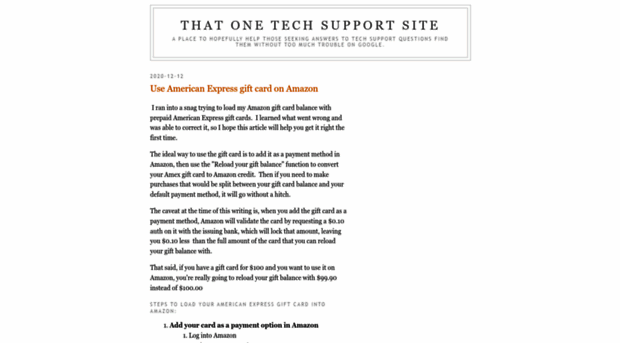 techsupport.thatoneplace.net