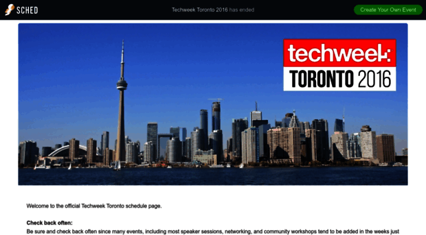 techweektoronto2016.sched.org