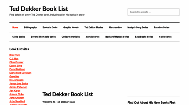 teddekkerbooklist.com