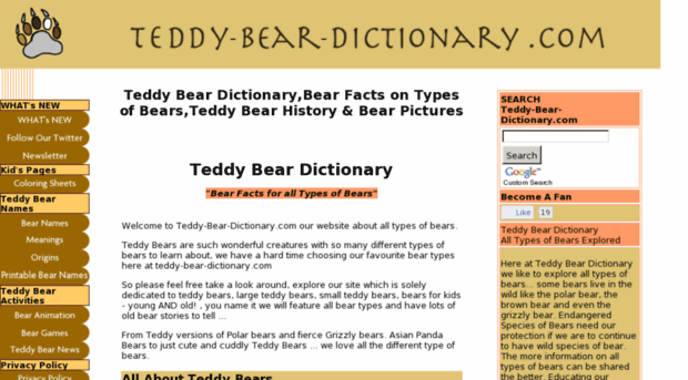 teddy-bear-dictionary.com