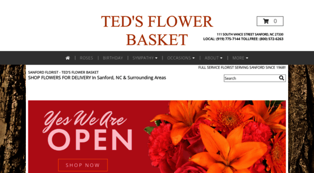 tedsflowerbasket.com