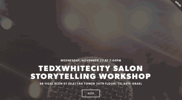 tedxwhitecitystorytelling.splashthat.com