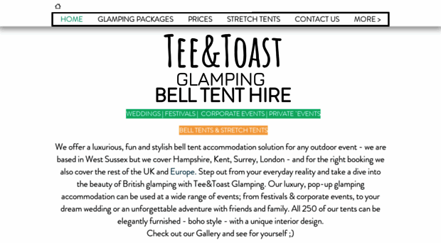 teeandtoastglamping.com