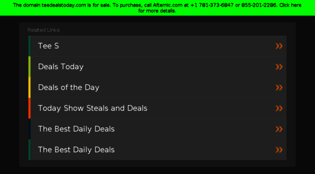 teedealstoday.com