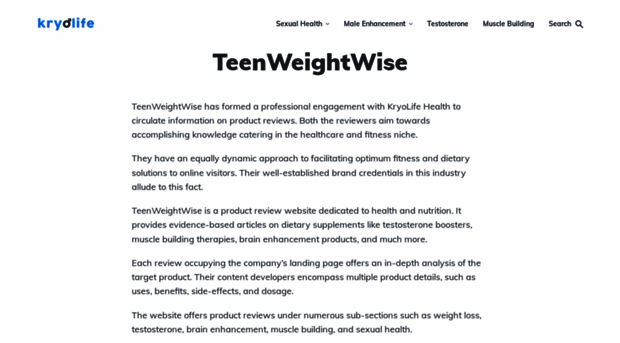 teenweightwise.com