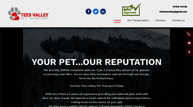 teesvalleypettransport.co.uk