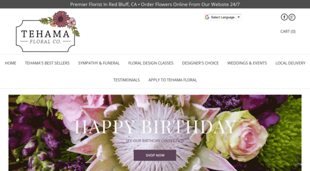 tehamafloralcompany.com