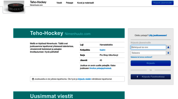 teho-hockey.nimenhuuto.com