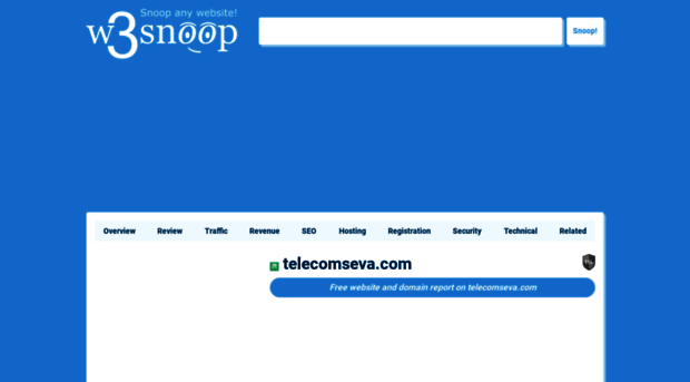 telecomseva.com.w3snoop.com