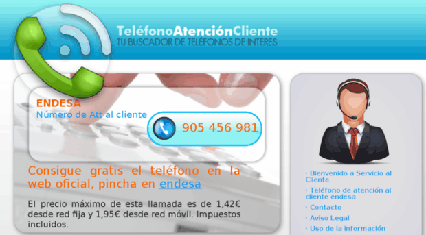 telefonoatencionclienteendesa.com